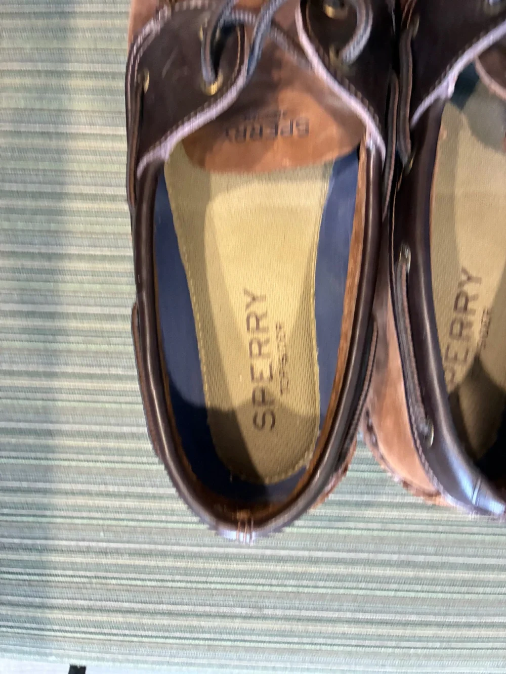 Sperry Brown Leather Men’s Boat Shoes 12W beach boat summer dress casual